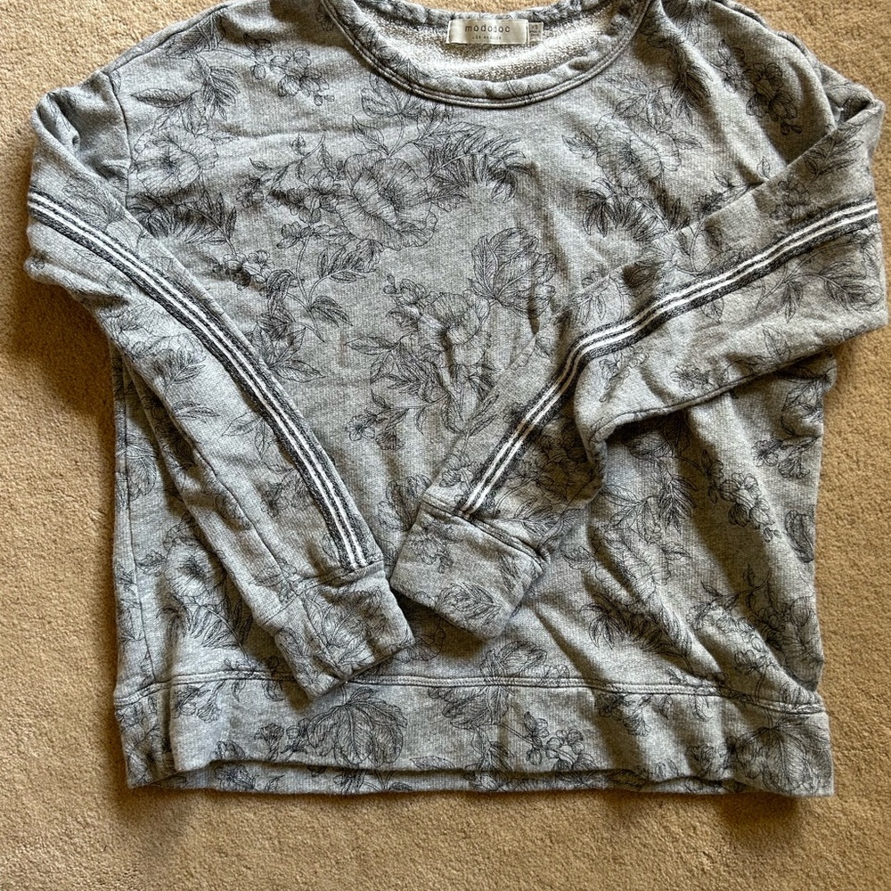 Mododoc Los Angeles sweatshirt gray soft Sz XS